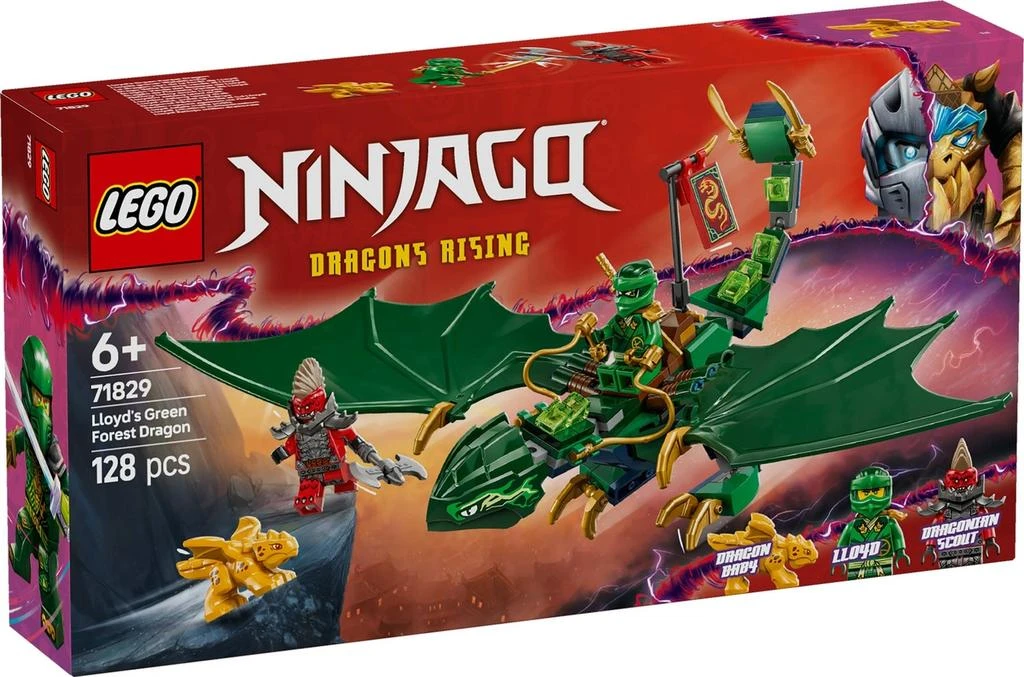 商品LEGO NINJAGO Lloyd’s Green Forest Dragon Toy for Kids 71829,价格¥209,第2张图片详细描述
