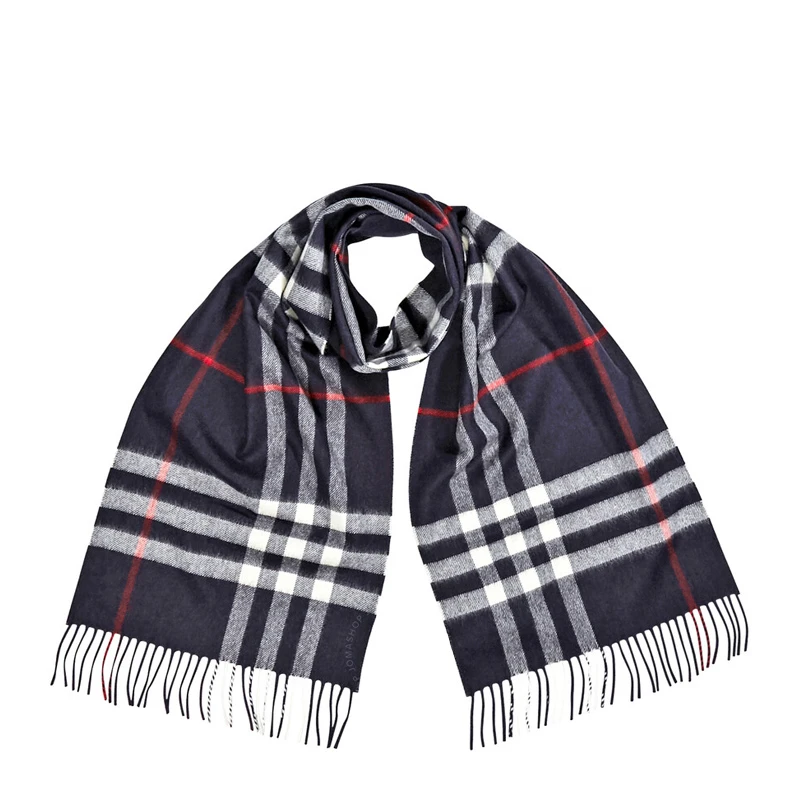 商品[国内直发] Burberry|BURBERRY 蓝色男士围巾 8015542,价格¥2883,第1张图片