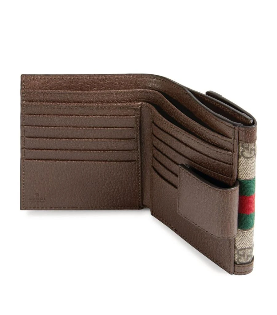 商品Gucci|Leather Ophidia GG Web Stripe Wallet,价格¥4700,第3张图片详细描述