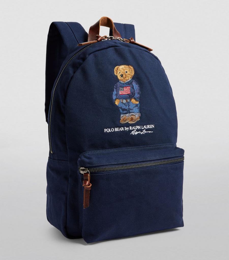 Large Canvas Polo Bear Backpack商品第3张图片规格展示