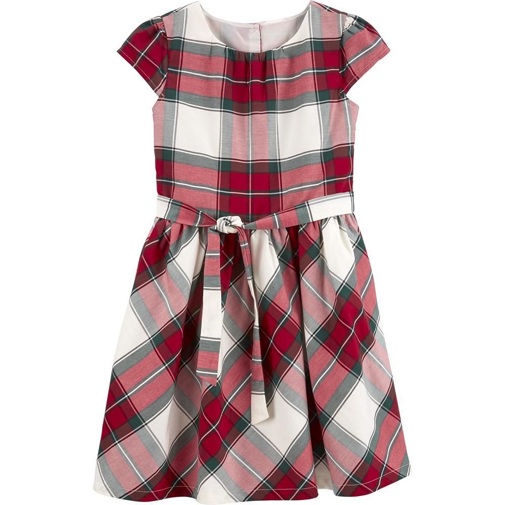 商品Carter's|Little Girls Plaid Dress,价格¥112,第1张图片
