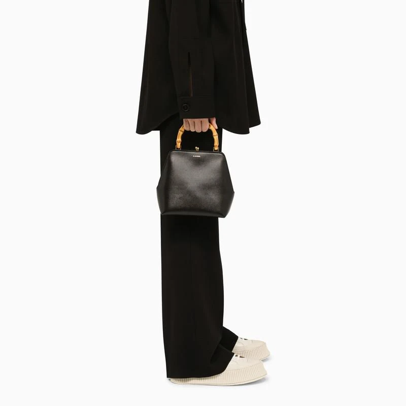 商品Jil Sander|Goji Bamboo black leather bag,价格¥11226,第2张图片详细描述