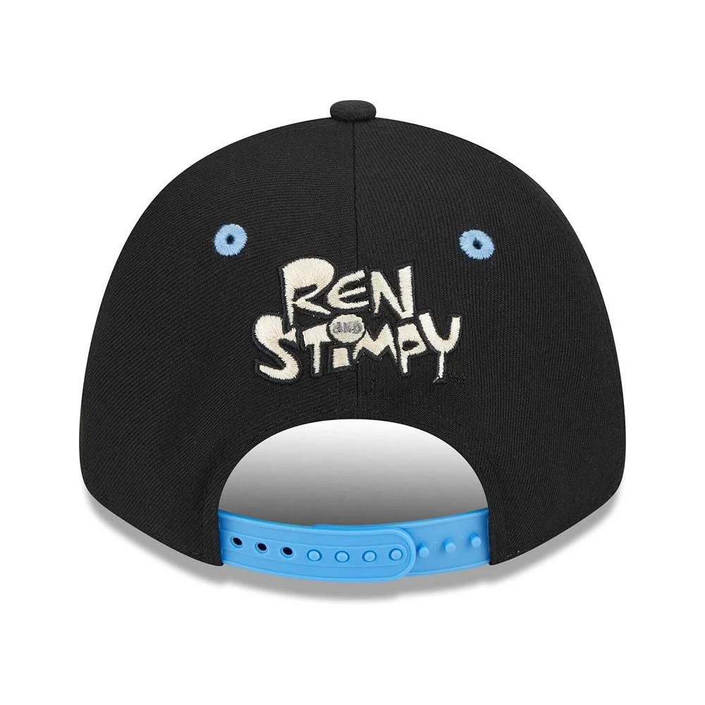 商品New Era|Men's Black The Ren & Stimpy Show 9FORTY Adjustable Hat,价格¥209,第2张图片详细描述