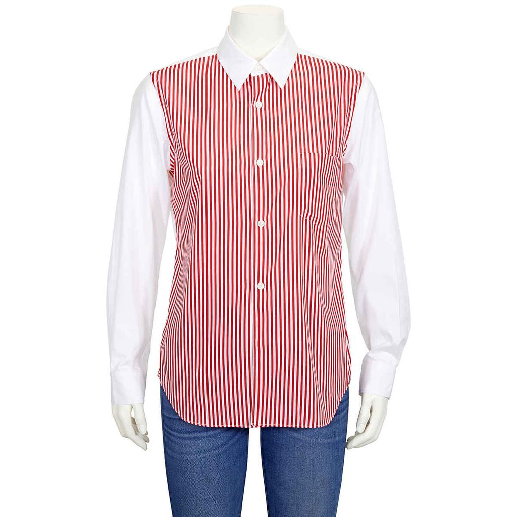 Comme Des Garcons Girl Multicolor Pinstriped Shirt, Size Large商品第1张图片规格展示
