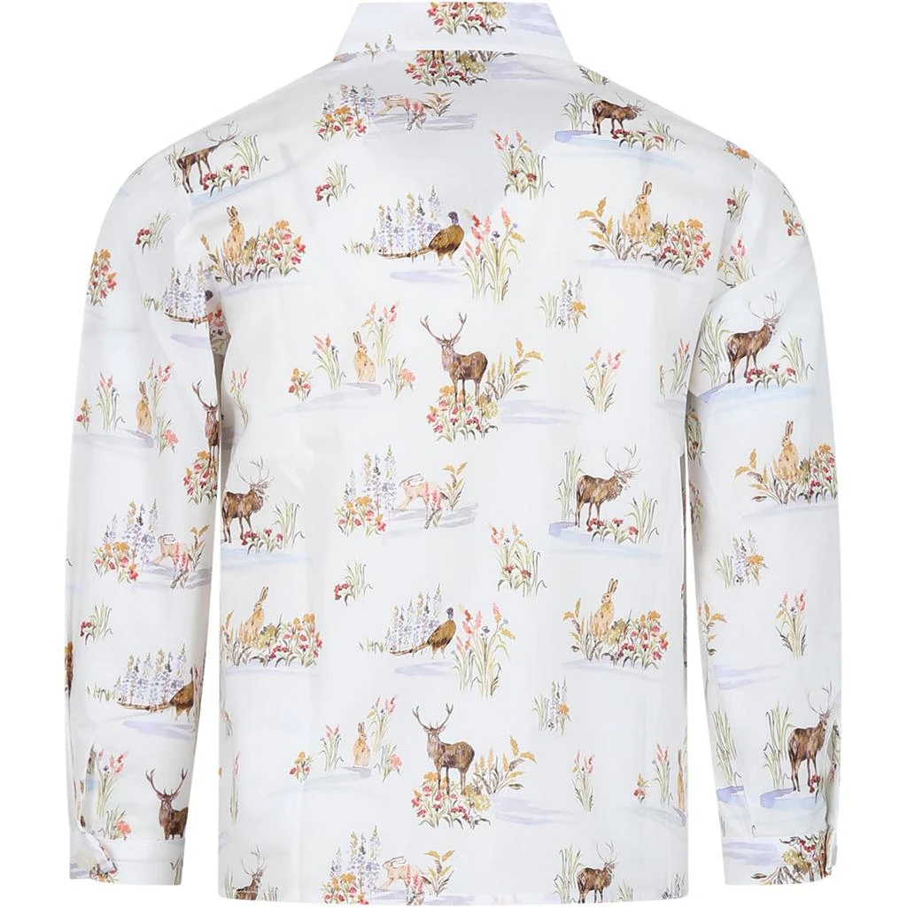 商品Paade Mode|White Shirt For Girl With Print,价格¥1150,第2张图片详细描述
