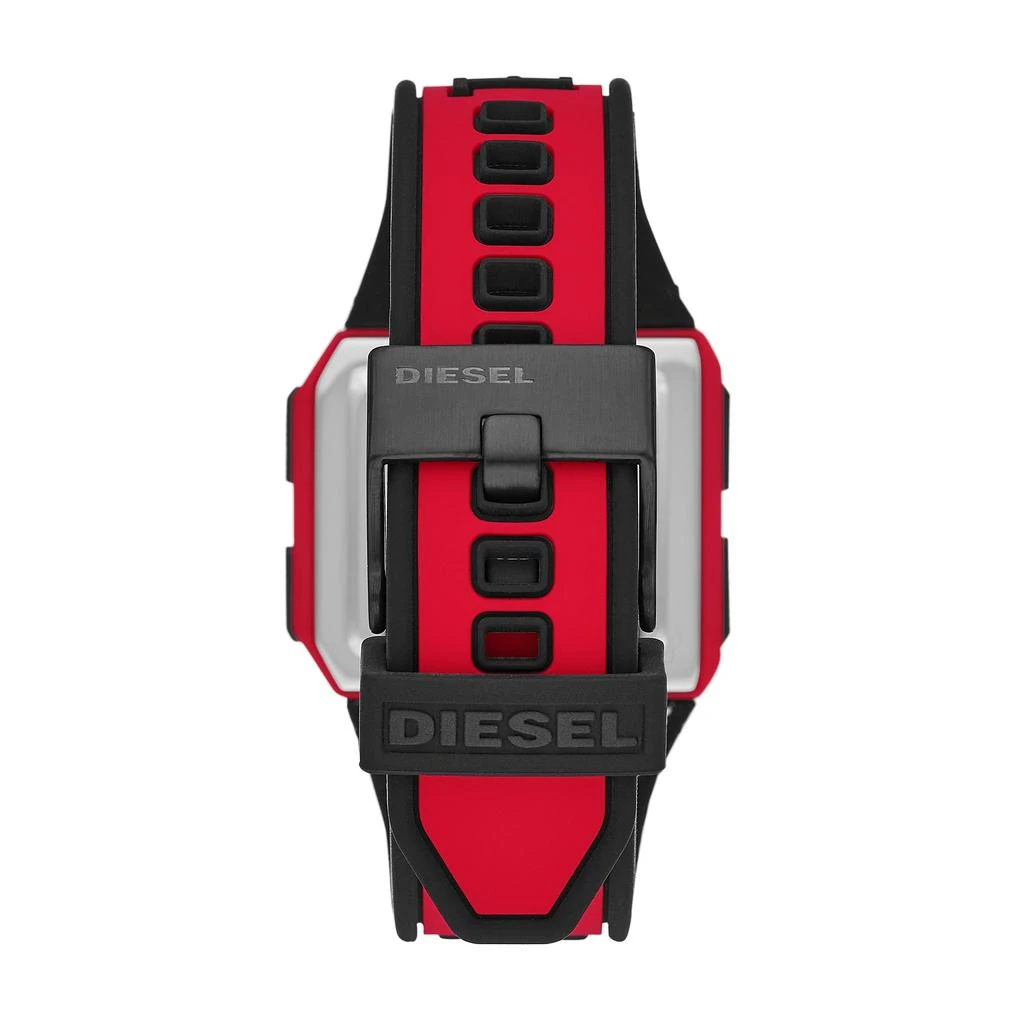 商品Diesel|Diesel Unisex Chopped Anadigi, Red-Tone Nylon Watch,价格¥720,第2张图片详细描述