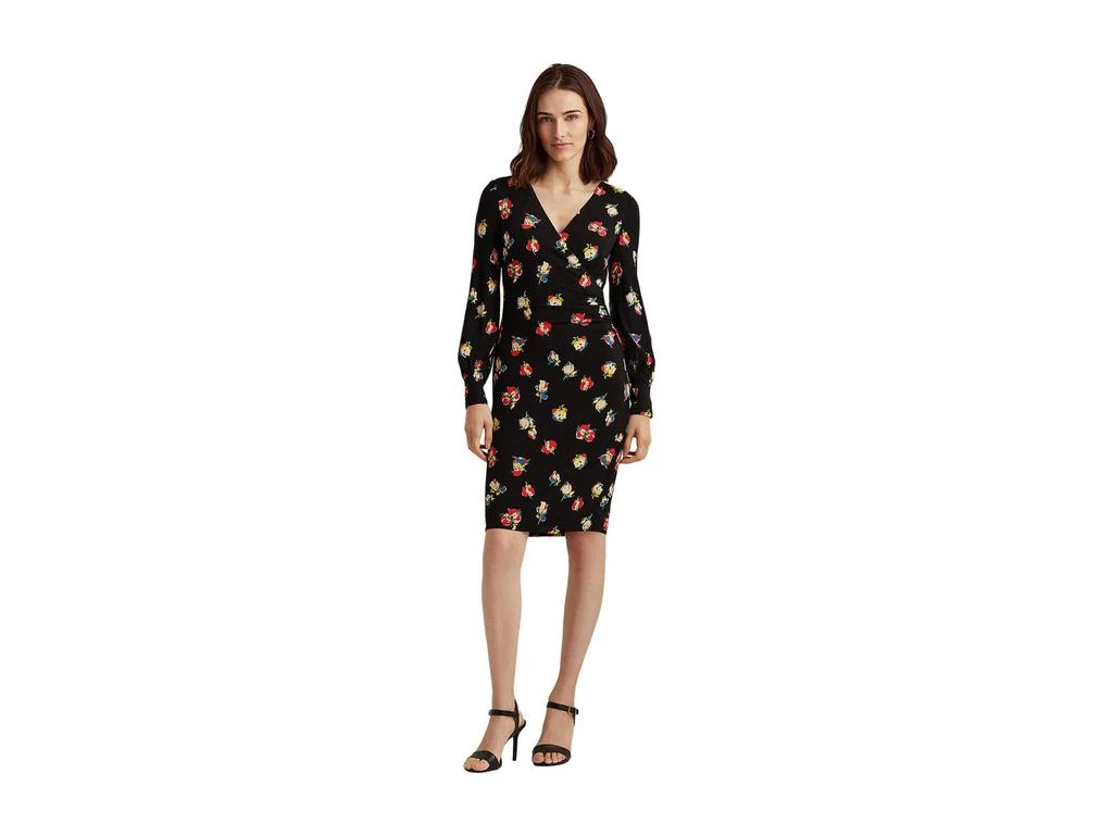 商品Ralph Lauren|Floral Surplice Jersey Dress,价格¥316,第1张图片