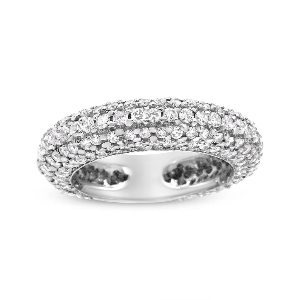 商品Haus of Brilliance|14K White Gold 2 1/2 Cttw Round-Cut Diamond Cluster Band Ring,价格¥26313,第2张图片详细描述