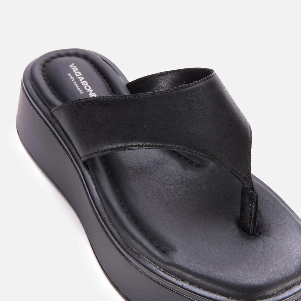 商品Vagabond|Vagabond Women's Courtney Leather Toe Post Sandals - Black/Black,价格¥479,第4张图片详细描述