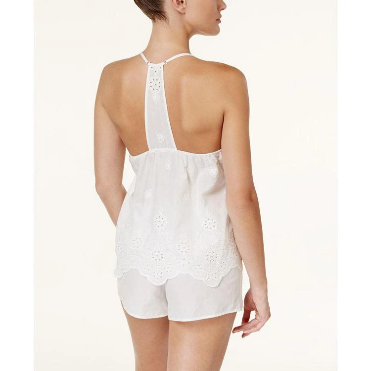 商品Linea Donatella|Festival Embroidered Cotton Cami & Shorts Pajama Set,价格¥82,第2张图片详细描述