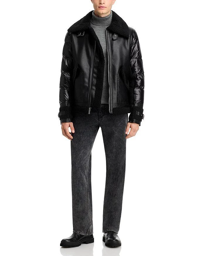 商品Karl Lagerfeld Paris|Faux Leather Jacket,价格¥2269,第2张图片详细描述