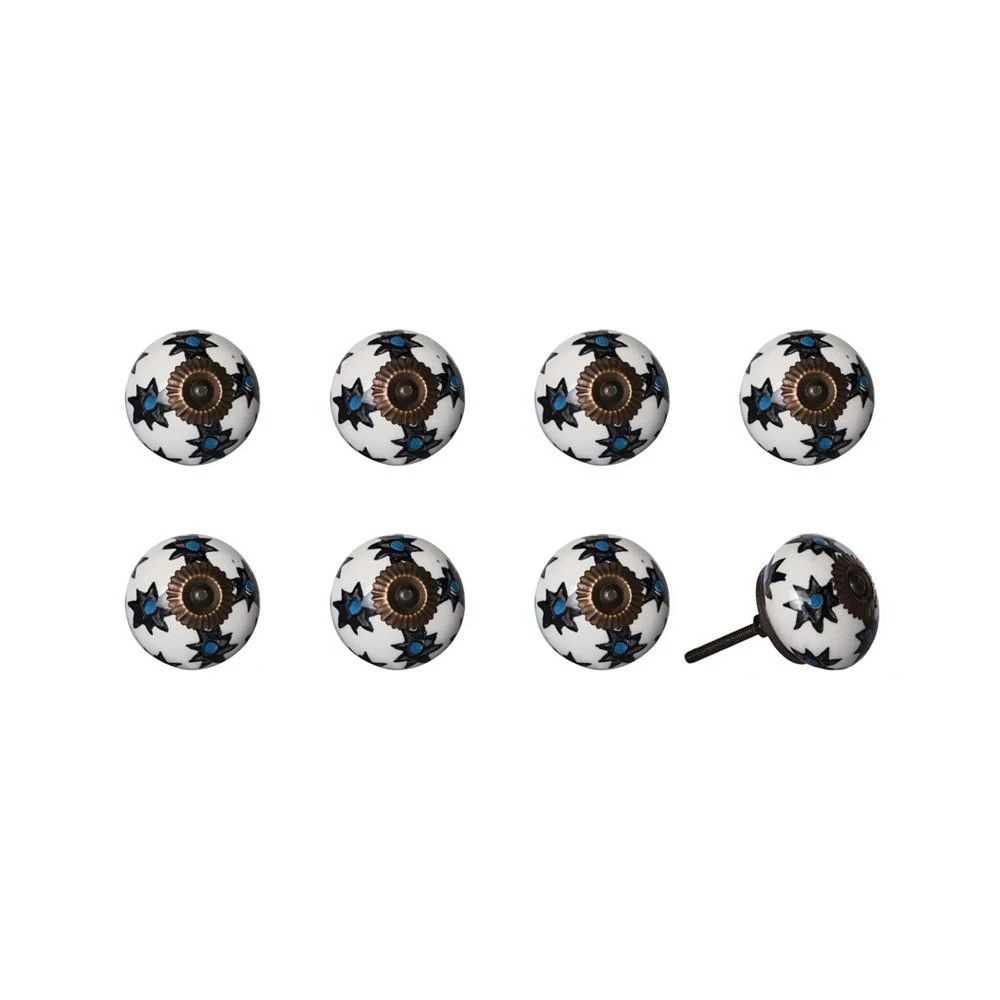 商品KNOB-IT|Handpainted Ceramic Knob Set of 8,价格¥314,第1张图片