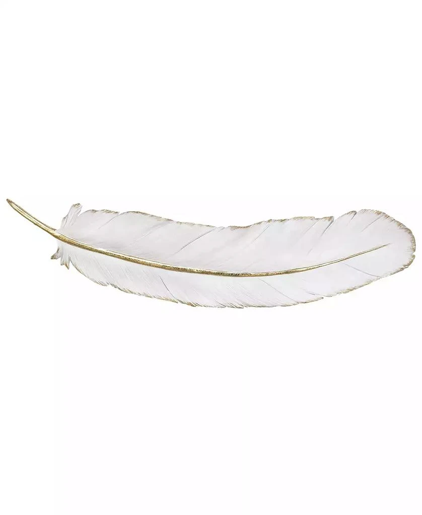 商品CosmoLiving|by Cosmopolitan White Eclectic Polystone Wall Decor, 7" x 31",价格¥652,第1张图片