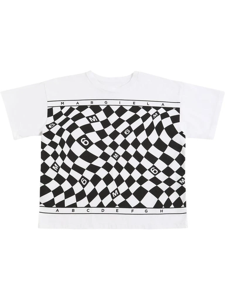 商品MM6|Logo Print Cotton Jersey T-shirt,价格¥177,第1张图片