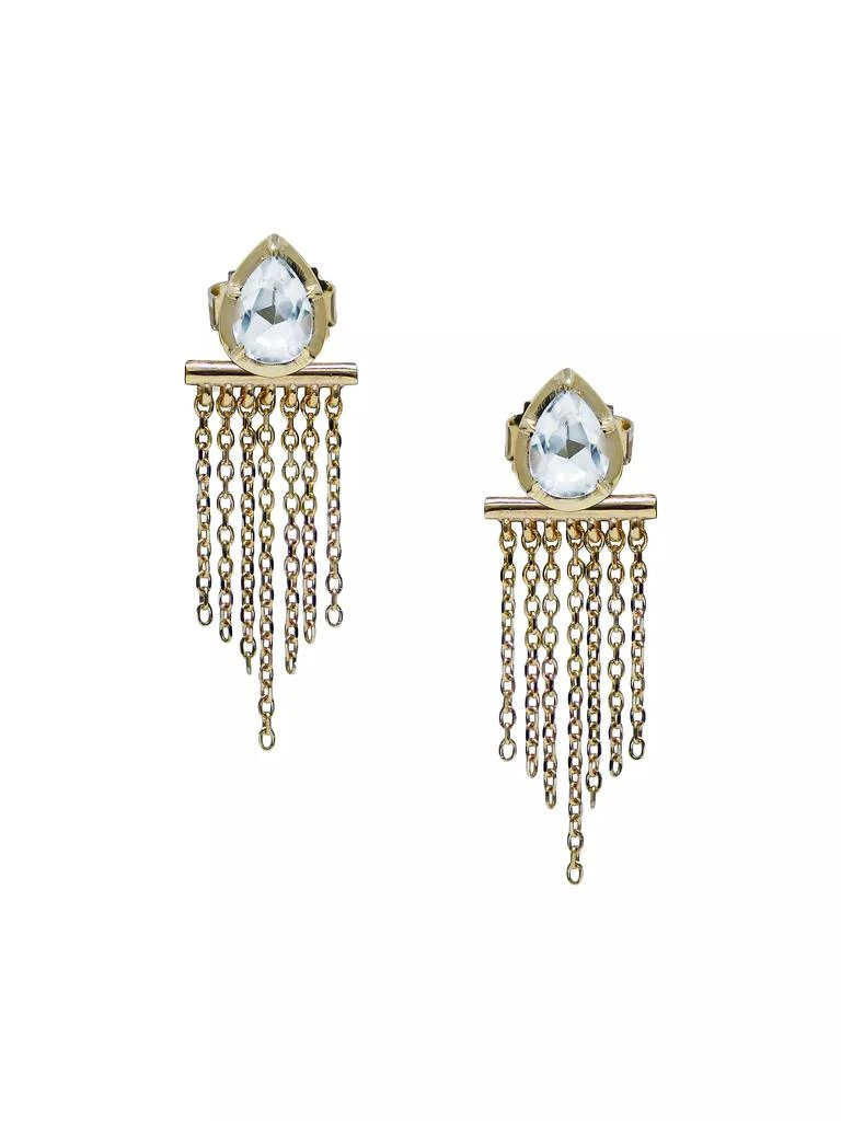 商品Anzie|Mélia Mila 14K Yellow Gold & Topaz Fringe Earrings,价格¥8243,第1张图片