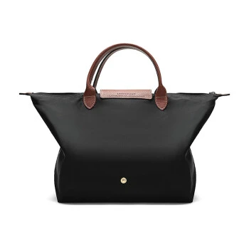 商品[国内直发] Longchamp|珑骧 LONGCHAMP 送女友 奢侈品 女士LE PLIAGE系列中号黑色织物短柄可折叠手提包饺子包 L1623 089 001,价格¥576,第3张图片详细描述
