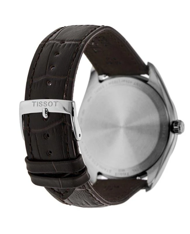 商品Tissot|Tissot PR 100 Quartz Silver Dial Brown Leather Strap Men's Watch T150.410.16.031.00,价格¥1711,第4张图片详细描述