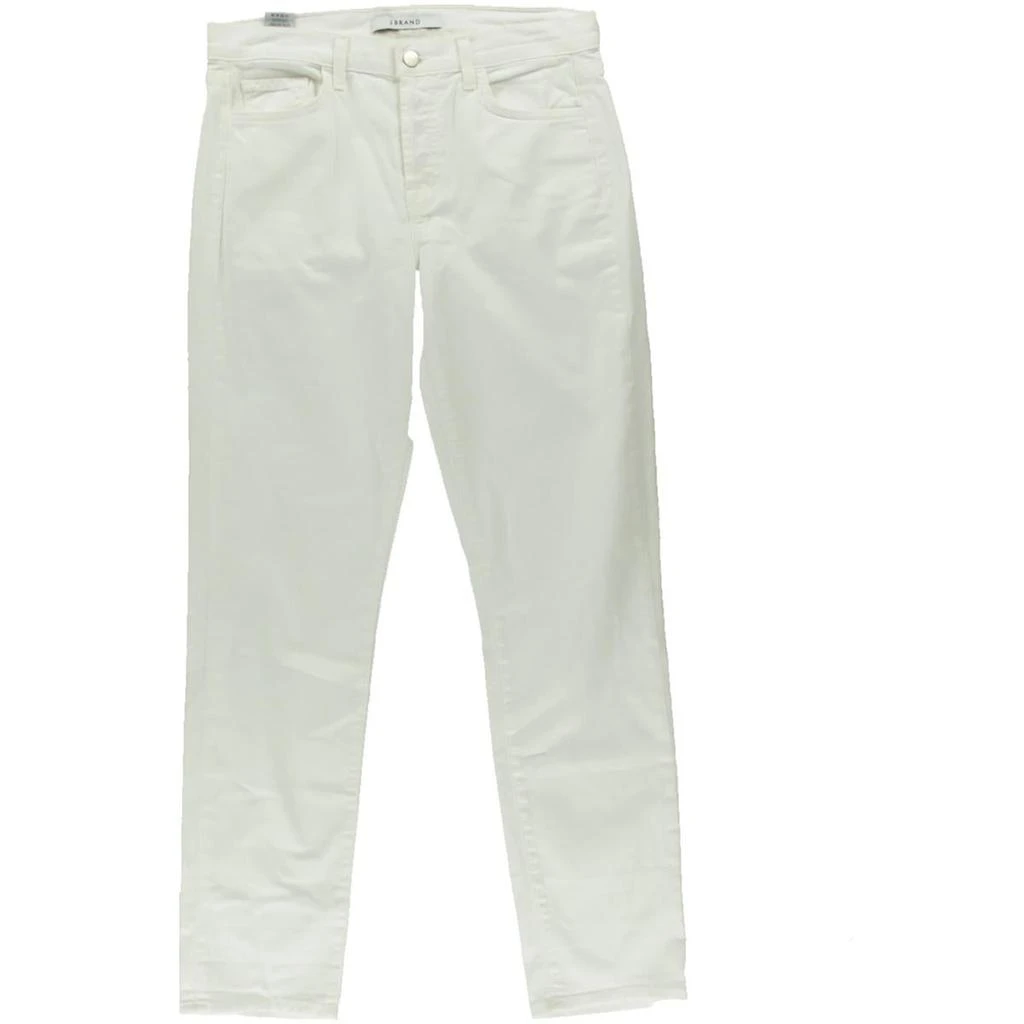 商品J Brand|J Brand Womens Georgia Solid White Boyfriend Jeans,价格¥85,第1张图片