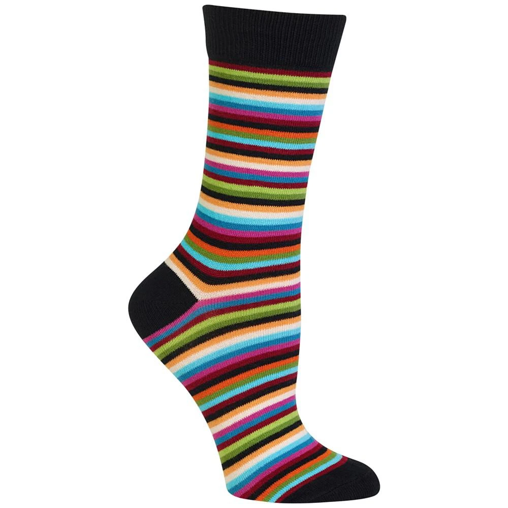 商品Hot Sox|Women's Stripe Fashion Crew Socks,价格¥67,第1张图片详细描述