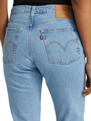 商品Levi's|Wedgie High-Rise Distressed Straight Ankle Jeans,价格¥223,第4张图片详细描述
