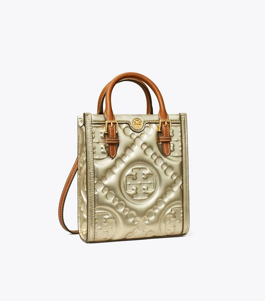 商品Tory Burch|T Monogram Embossed Metallic Mini Tote,价格¥2890,第1张图片