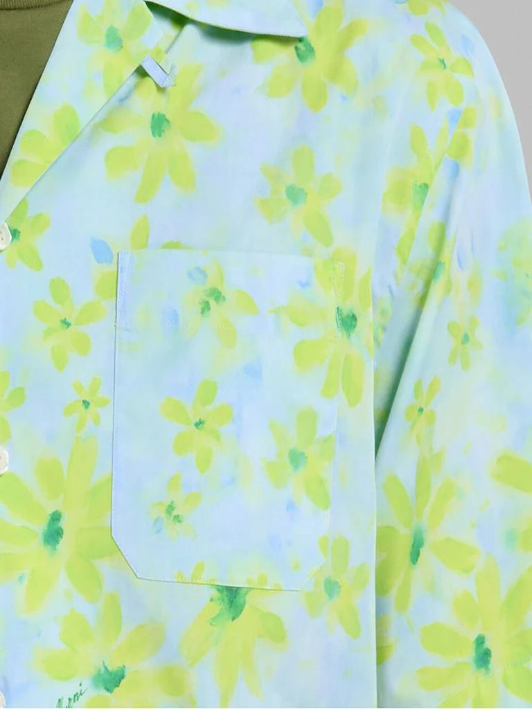商品Marni|Green Cotton Poplin Bowling Shirt,价格¥3871,第3张图片详细描述