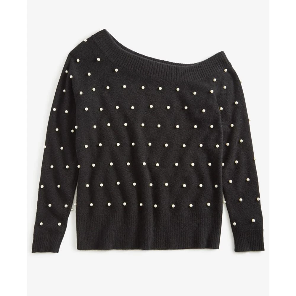 商品Charter Club|Women's 100% Cashmere Embellished One-Shoulder Sweater, Created for Macy's,价格¥380,第4张图片详细描述