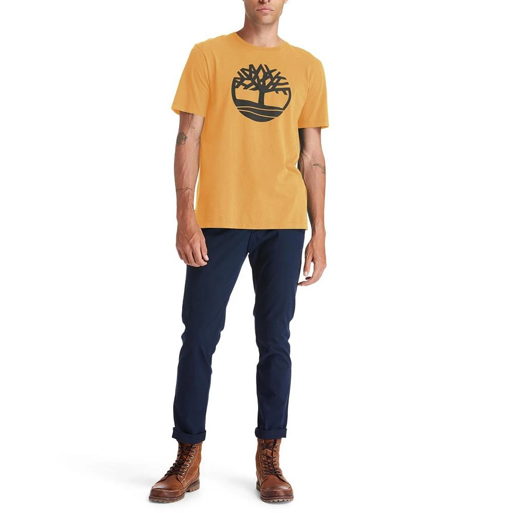 商品Timberland|Men's Big and Tall Kennebec River Tree Logo Short Sleeve T-shirt,价格¥243,第3张图片详细描述