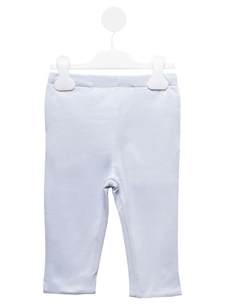 商品Ralph Lauren|Athletic Light Blue Cotton Pants With Logo  Kids Baby Girl,价格¥848,第1张图片
