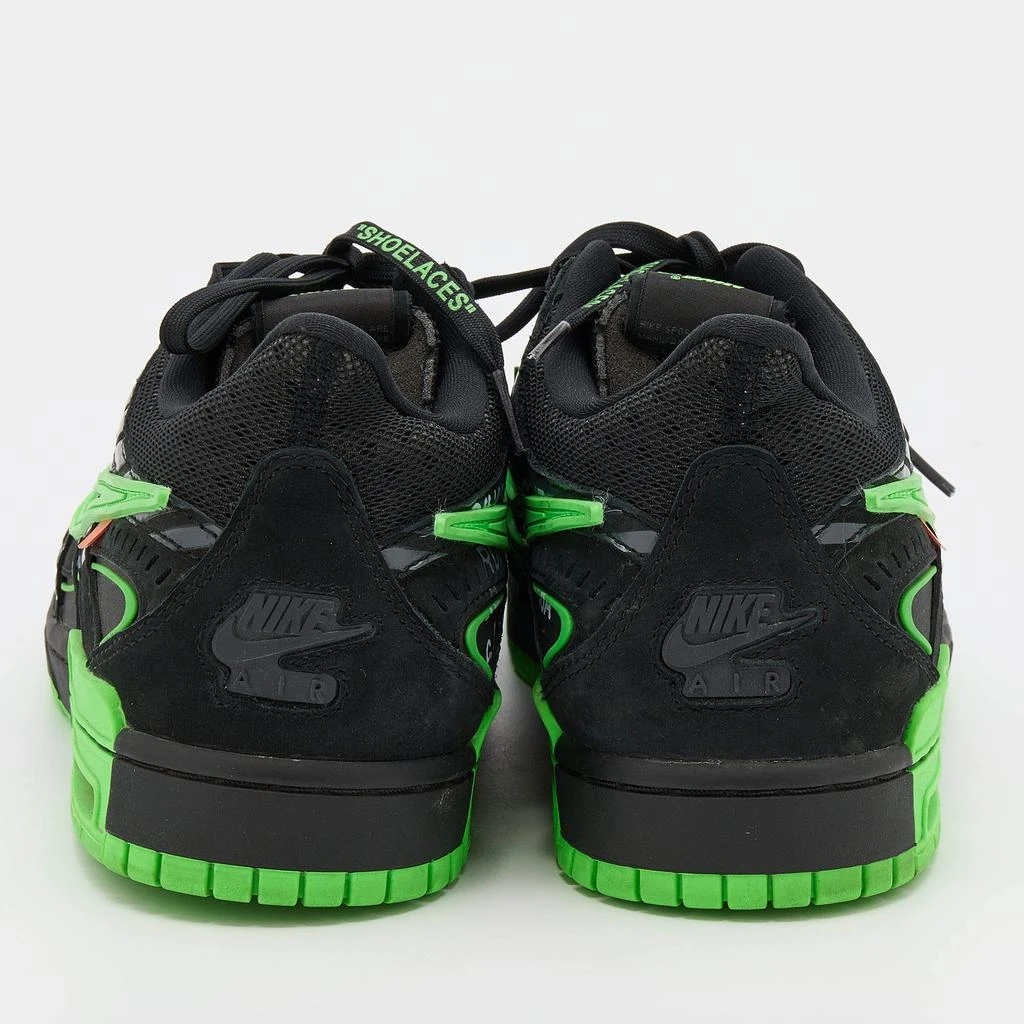 商品[二手商品] Off-White|Off-White x Nike Black/Green Mesh and Leather Rubber Dunk Sneakers Size 46,价格¥2963,第5张图片详细描述