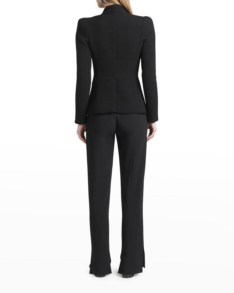 商品Giorgio Armani|Diagonal Stripe Single-Breasted Jersey Jacket,价格¥12128,第6张图片详细描述