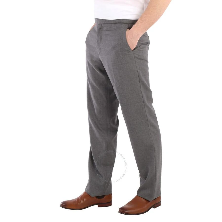商品Burberry|Charcoal Grey Wool English Fit Tailored Trousers With Belt Detail,价格¥1654,第3张图片详细描述