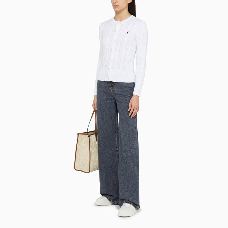 商品Ralph Lauren|White cotton cardigan,价格¥1516,第4张图片详细描述