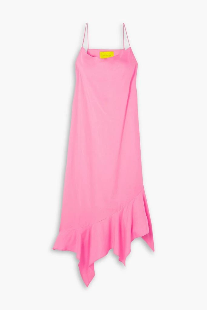 商品Marques Almeida|Ruffled TENCEL™ midi slip dress,价格¥1116,第1张图片