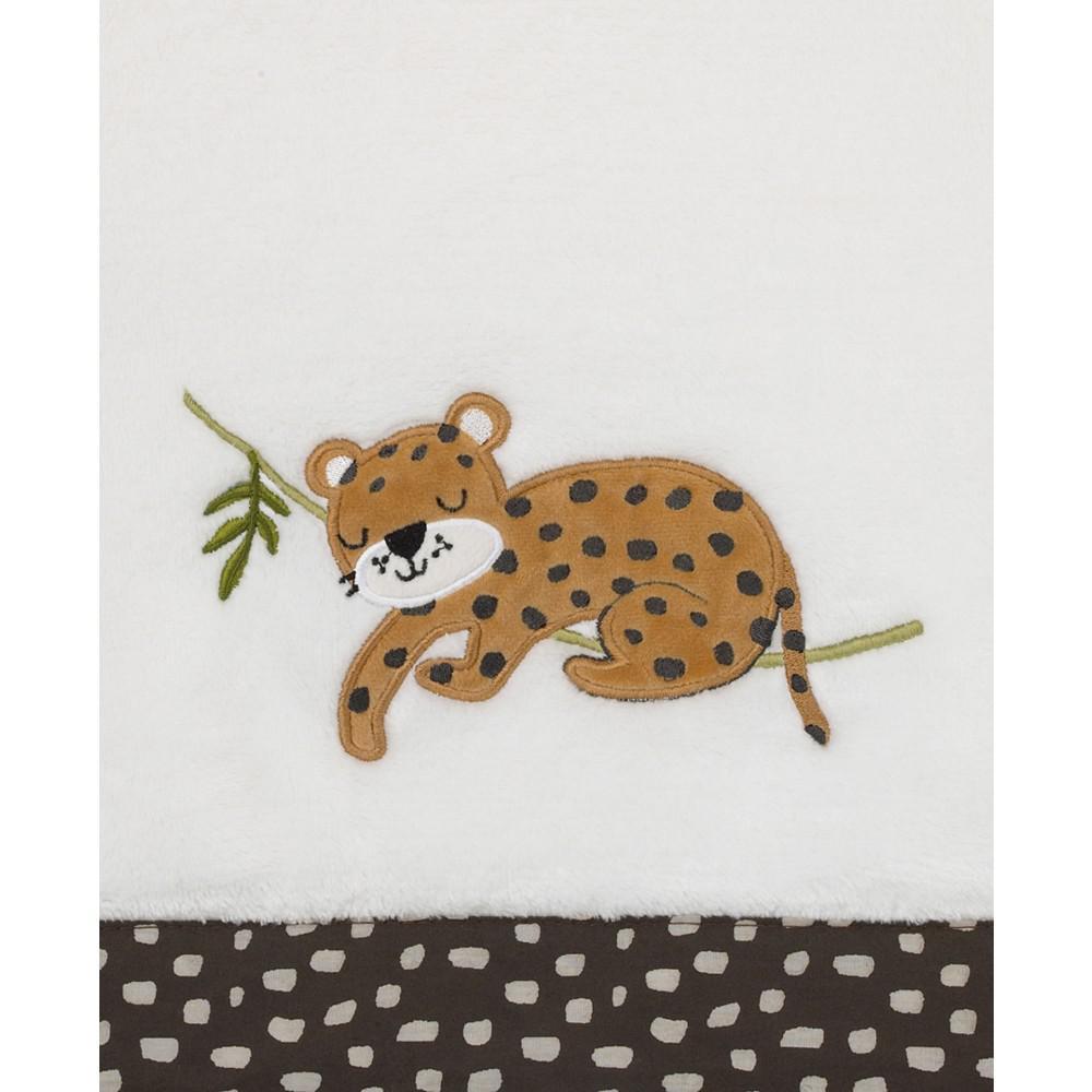 商品Macy's|Jungle Gym Super Soft Baby Blanket with Cheetah Applique,价格¥259,第4张图片详细描述