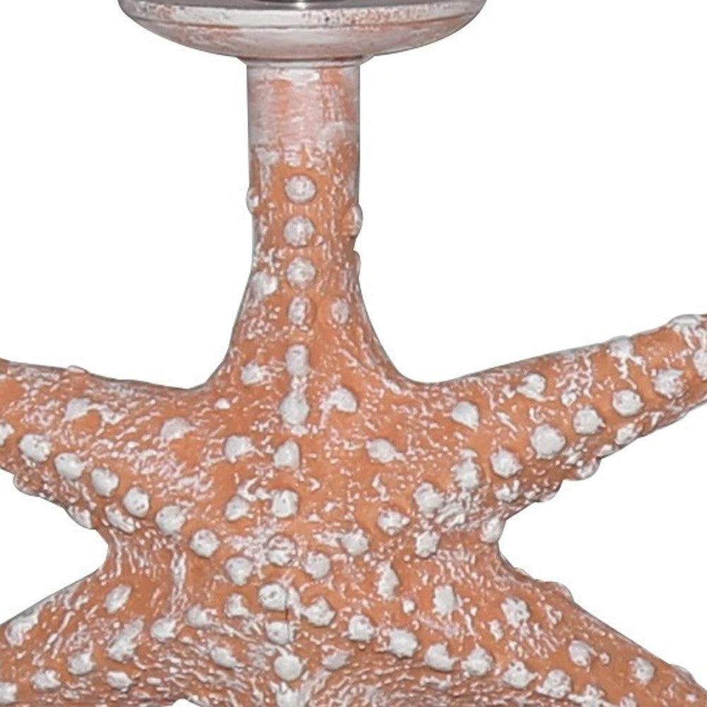 商品Homezia|Set of Two Orange Coastal Starfish Table Lamps,价格¥2107,第4张图片详细描述