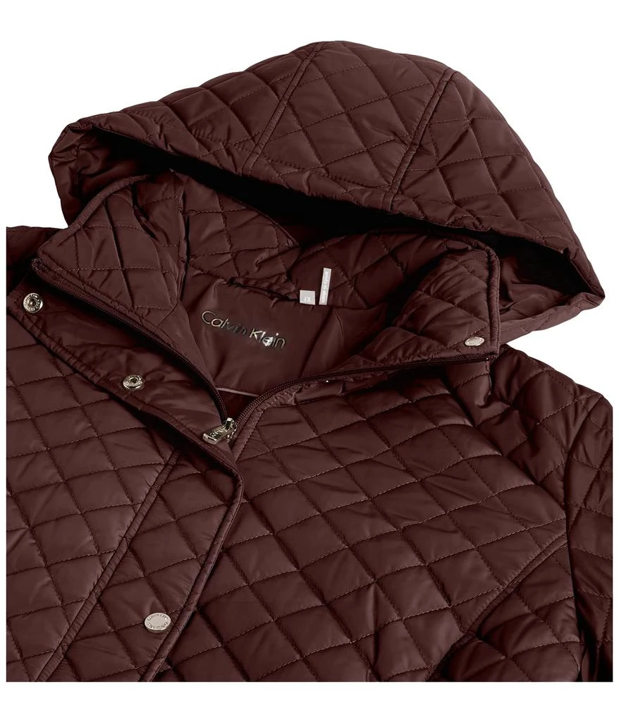 商品Calvin Klein|Women's Mid-Weight Diamond Quilted Jacket (Standard and Plus),价格¥735,第2张图片详细描述