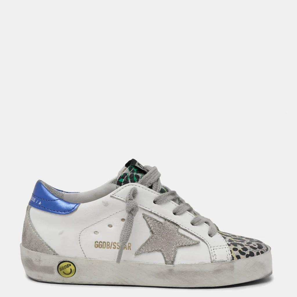 商品Golden Goose|Golden Goose Kids' Superstar Trainers - White/Silver/Multi Leopard,价格¥1064,第1张图片