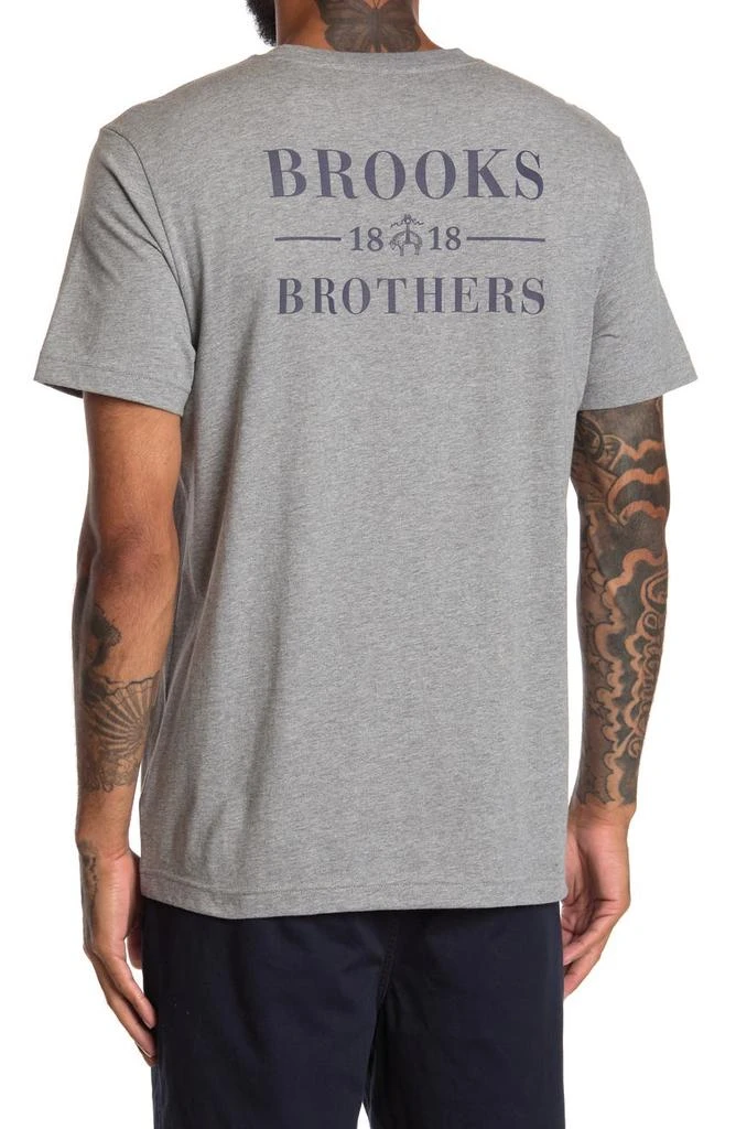 商品Brooks Brothers|Logo Crewneck T-Shirt,价格¥185,第2张图片详细描述