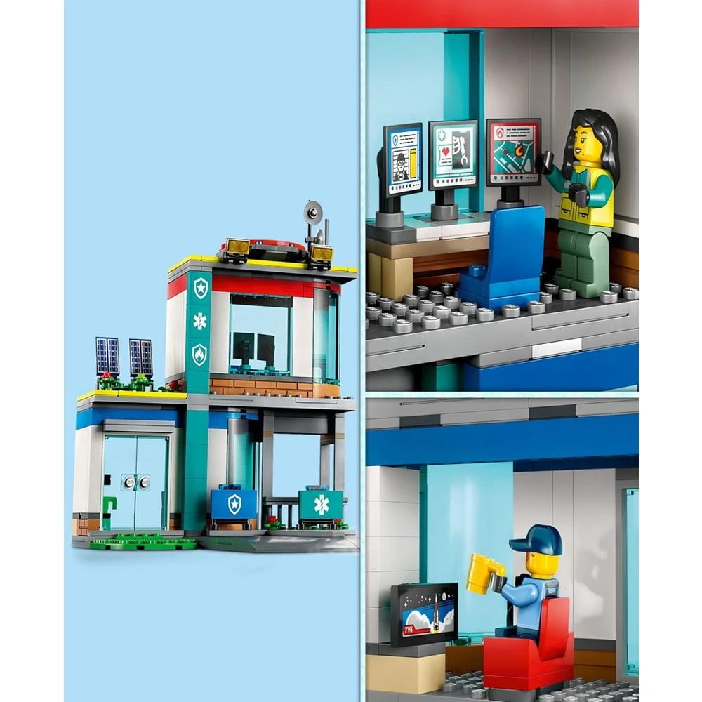 商品LEGO|City Emergency Vehicles HQ 60371 Building Toy Set, 706 Pieces,价格¥417,第3张图片详细描述