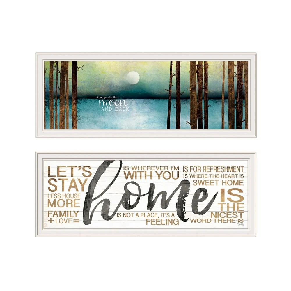 商品Trendy Décor 4U|V558-226G Love / Home 2-Piece Vignette by Marla Rae, White Frame, 39" x 15",价格¥1928,第1张图片
