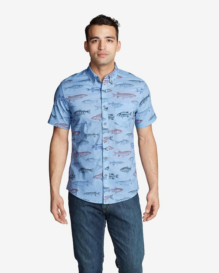 商品Eddie Bauer|Men's Vashon 印花短袖衬衫,价格¥261-¥373,第4张图片详细描述