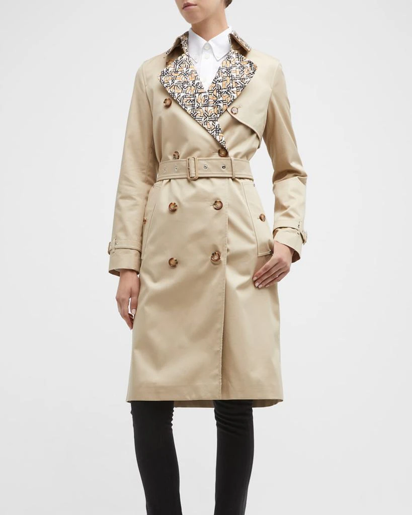 商品Burberry|Hernest Check Monogram Lined Trench Coat,价格¥10386,第1张图片