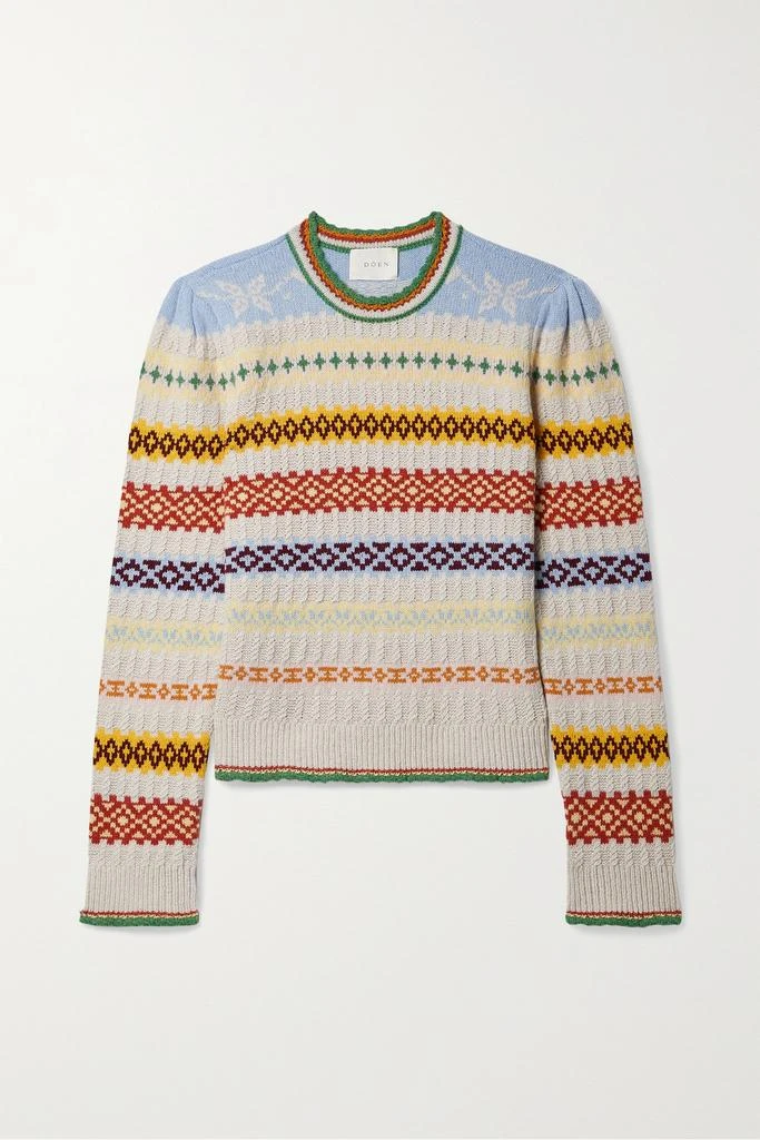商品DÔEN|Brynn 费尔岛杂色再生羊绒羊毛混纺毛衣,价格¥1583,第1张图片