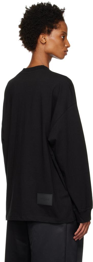 商品We11done|Black Multi Long Sleeve T-Shirt,价格¥804,第5张图片详细描述