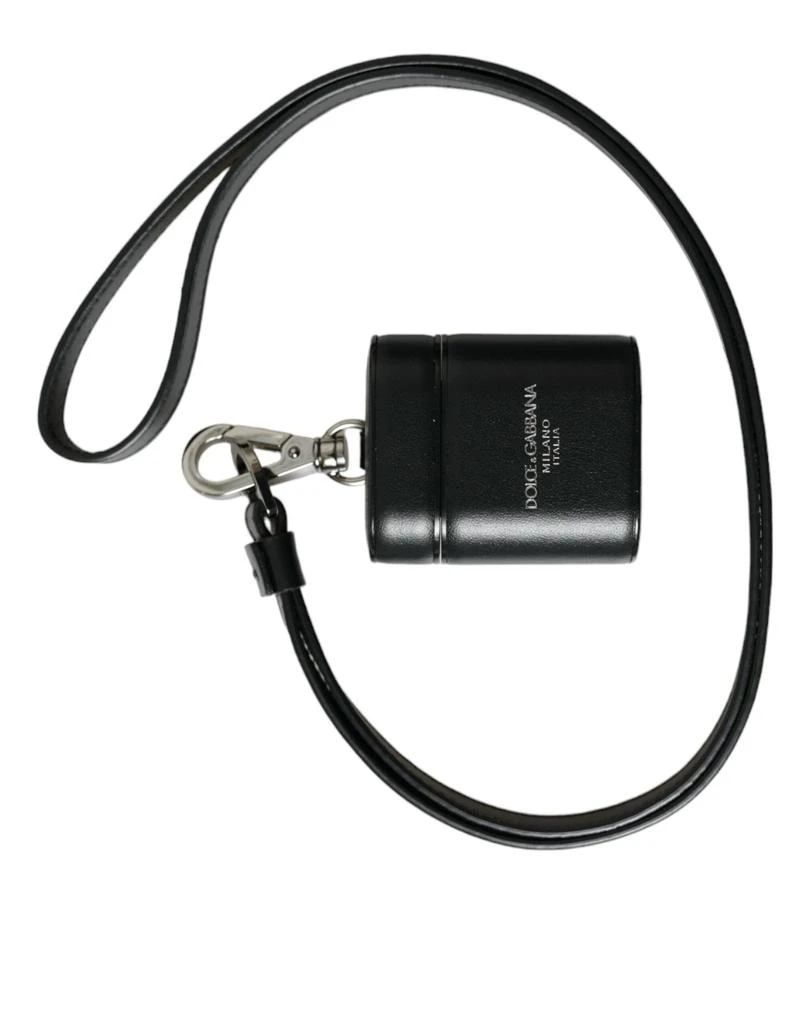 商品Dolce & Gabbana|Leather Strap  Metal Logo Printed Airpods Men's Case,价格¥1819,第1张图片