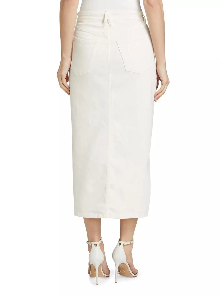 商品Good American|Slit-Front Denim Midi-Skirt,价格¥594,第5张图片详细描述