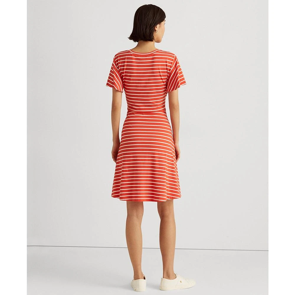商品Ralph Lauren|Striped Tie-Front Jersey Dress,价格¥279,第2张图片详细描述