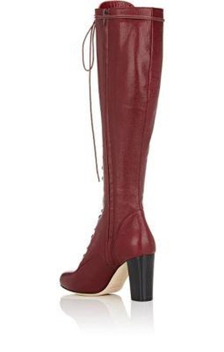 商品PHILOSOPHY di LORENZO SERAFINI|Lace-Up Knee Boots,价格¥2968,第3张图片详细描述