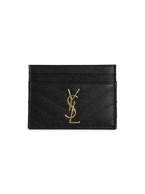 商品Yves Saint Laurent|Monogram Matelassé Leather Card Case 卡包,价格¥2061,第1张图片